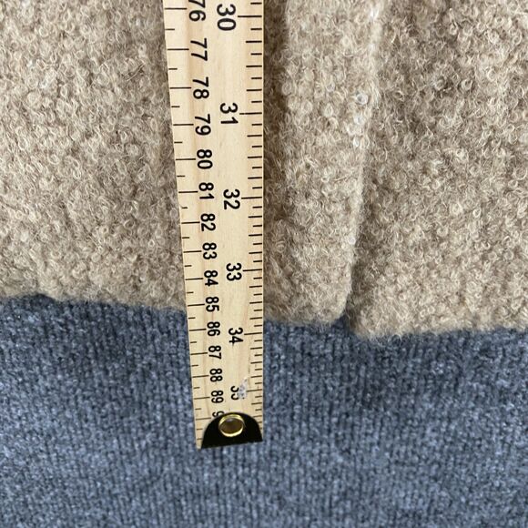 Leifsdottir Coat Womens 8 Tan Wool Mohair Alpaca Blend Textured Button Classy - Picture 12 of 13
